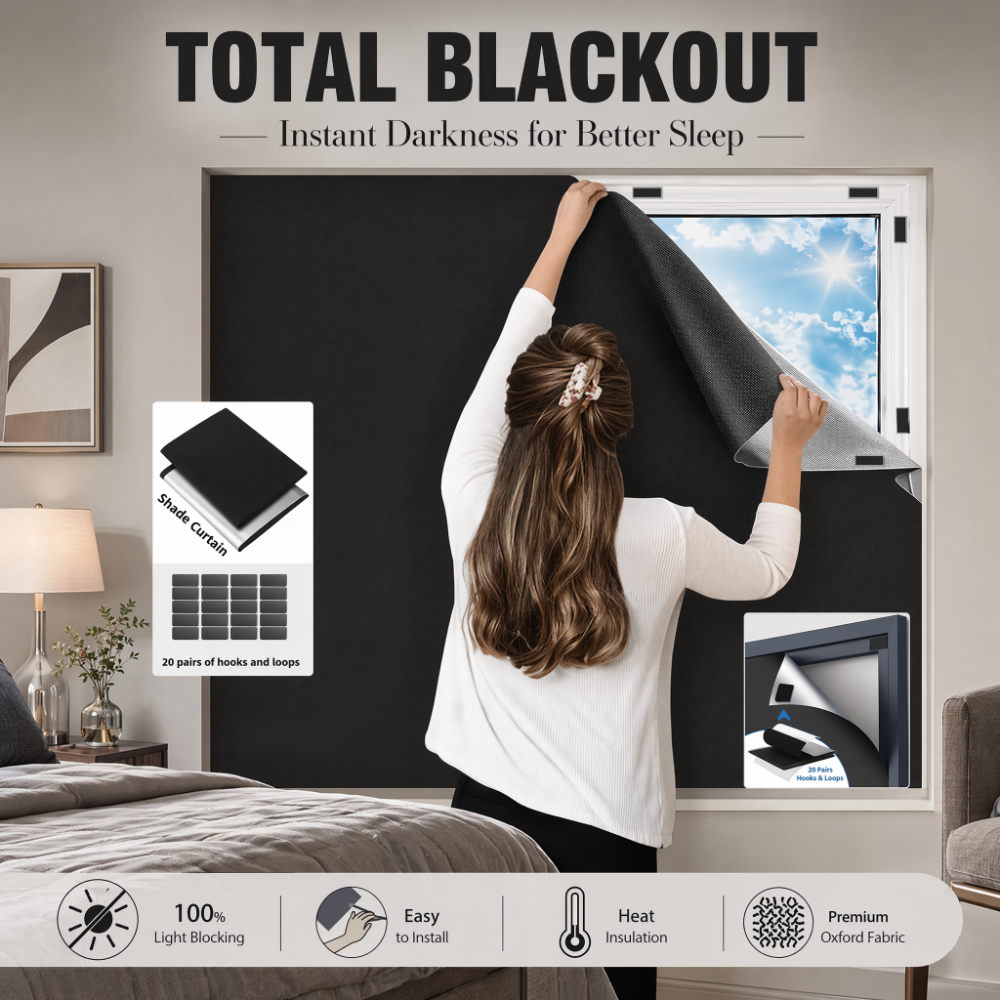 100% Blackout Curtain Darkest  - огляд і ціна Privacy Screen Protector