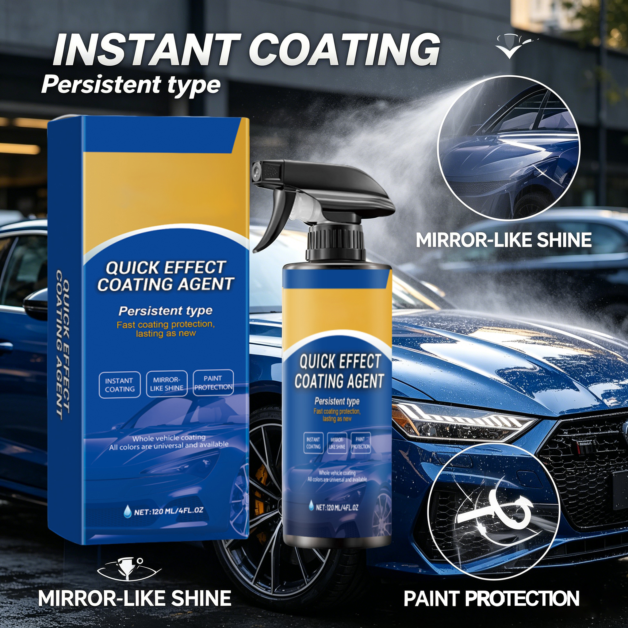 Car Quick Coating Agent Spray  - огляд і ціна Nano Liquid Coating
