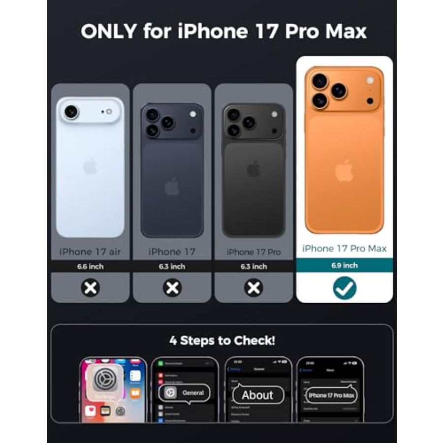for iPhone 17 Pro Max Case wit - огляд і ціна Privacy Screen Protector