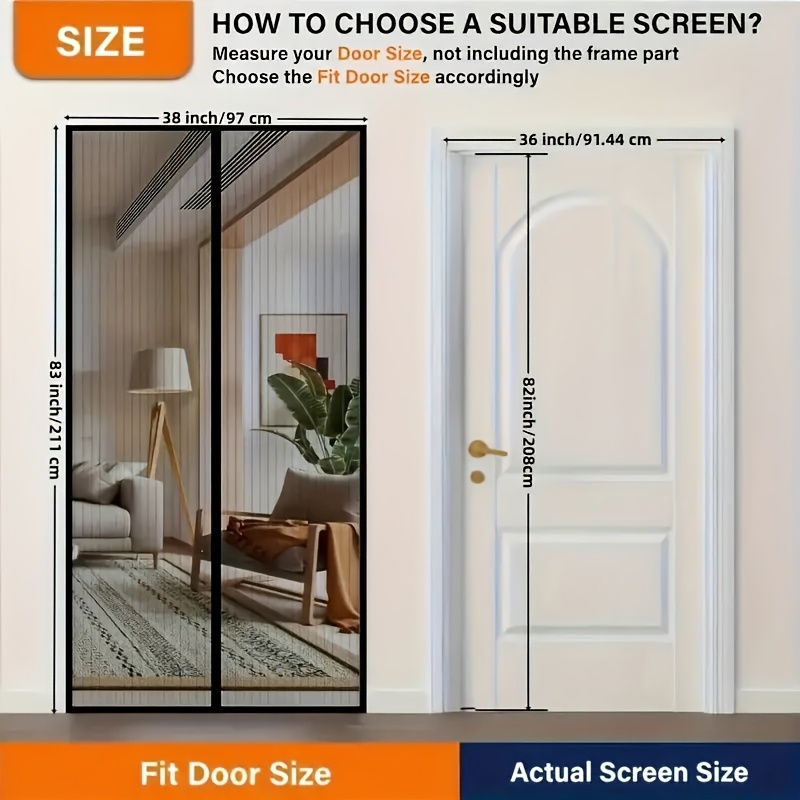 Magnetic mosquito screen door  - огляд і ціна Privacy Screen Protector